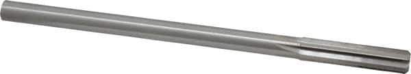 Made in USA - Letter Z High Speed Steel 6 Flute Chucking Reamer - Straight Flute, 0.373" Straight Shank, 1-3/4" Flute Length, 7" OAL - Apex Tool & Supply