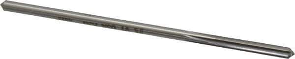 Made in USA - 4mm High Speed Steel 6 Flute Chucking Reamer - Straight Flute, 0.151" Straight Shank, 1" Flute Length, 4" OAL - Apex Tool & Supply