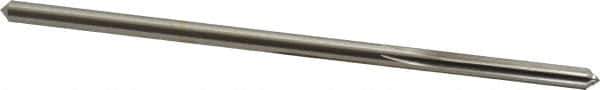 Made in USA - 4.5mm High Speed Steel 6 Flute Chucking Reamer - Straight Flute, 0.1704" Straight Shank, 1-1/8" Flute Length, 4-1/2" OAL - Apex Tool & Supply
