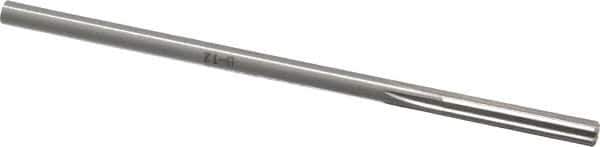 Made in USA - 5.5mm High Speed Steel 6 Flute Chucking Reamer - Straight Flute, 0.2075" Straight Shank, 1-1/4" Flute Length, 5" OAL - Apex Tool & Supply