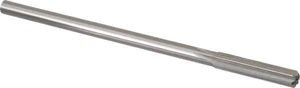 Made in USA - 9mm High Speed Steel 6 Flute Chucking Reamer - Straight Flute, 0.3105" Straight Shank, 1-3/4" Flute Length, 7" OAL - Apex Tool & Supply