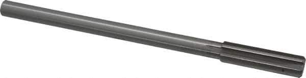 Made in USA - 14mm High Speed Steel 8 Flute Chucking Reamer - Straight Flute, 0.4355" Straight Shank, 2" Flute Length, 8" OAL - Apex Tool & Supply