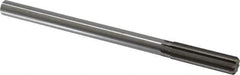 Made in USA - 15.5mm High Speed Steel 8 Flute Chucking Reamer - Straight Flute, 0.5615" Straight Shank, 2-1/4" Flute Length, 9" OAL - Apex Tool & Supply