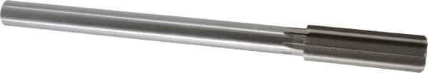Made in USA - 20.5mm High Speed Steel 8 Flute Chucking Reamer - Straight Flute, 5/8" Straight Shank, 2-1/2" Flute Length, 9-1/2" OAL - Apex Tool & Supply