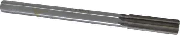 Made in USA - 21.5mm High Speed Steel 8 Flute Chucking Reamer - Straight Flute, 3/4" Straight Shank, 2-5/8" Flute Length, 10" OAL - Apex Tool & Supply