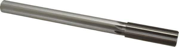Made in USA - 22.5mm High Speed Steel 8 Flute Chucking Reamer - Straight Flute, 3/4" Straight Shank, 2-5/8" Flute Length, 10" OAL - Apex Tool & Supply