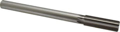 Made in USA - 22.5mm High Speed Steel 8 Flute Chucking Reamer - Straight Flute, 3/4" Straight Shank, 2-5/8" Flute Length, 10" OAL - Apex Tool & Supply