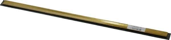 Unger - 16" Rubber Blade Window Washer/Squeegee - Black, Brass Holder - Apex Tool & Supply