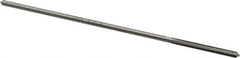 Interstate - 5/64" High Speed Steel 4 Flute Chucking Reamer - Straight Flute, 0.072" Straight Shank, 3/4" Flute Length, 3" OAL - Apex Tool & Supply