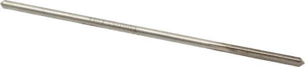 Interstate - 7/64" High Speed Steel 4 Flute Chucking Reamer - Straight Flute, 0.103" Straight Shank, 7/8" Flute Length, 3-1/2" OAL - Apex Tool & Supply