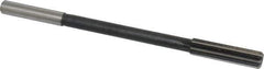 Interstate - 33/64" High Speed Steel Chucking Reamer - Straight Flute, 0.4355" Straight Shank, 2" Flute Length, 8" OAL - Apex Tool & Supply