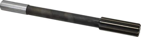 Interstate - 59/64" High Speed Steel Chucking Reamer - Straight Flute, 3/4" Straight Shank, 2-5/8" Flute Length, 10" OAL - Apex Tool & Supply