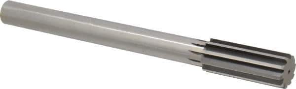 Interstate - 1-1/8" High Speed Steel Chucking Reamer - Straight Flute, 7/8" Straight Shank, 2-7/8" Flute Length, 11" OAL - Apex Tool & Supply