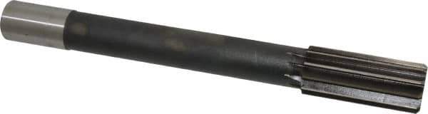 Interstate - 1-7/16" High Speed Steel Chucking Reamer - Straight Flute, 1-1/4" Straight Shank, 3-1/2" Flute Length, 12-1/2" OAL - Apex Tool & Supply
