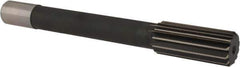 Interstate - 1-1/2" High Speed Steel Chucking Reamer - Straight Flute, 1-1/4" Straight Shank, 3-1/2" Flute Length, 12-1/2" OAL - Apex Tool & Supply