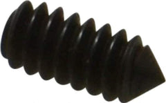 Value Collection - #4-40 UNC, 1/4" OAL, Cone Point Set Screw - Grade 8 Alloy Steel, 0.05" Key - Apex Tool & Supply