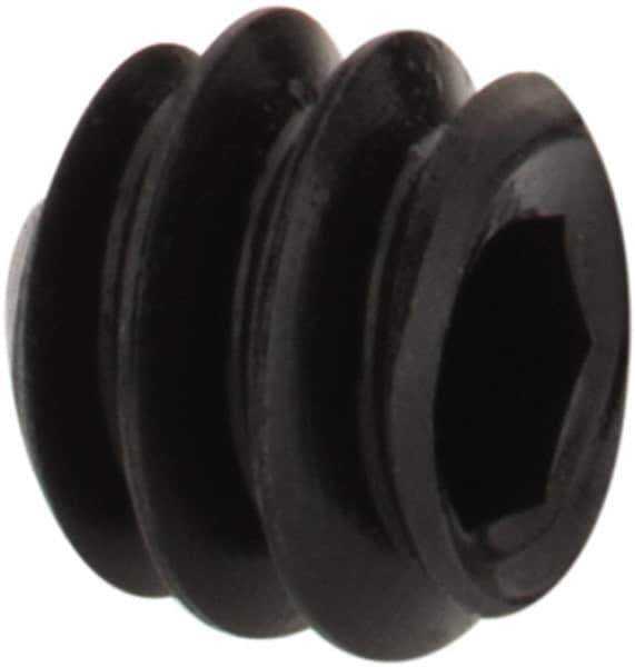 Value Collection - #6-32 UNC, 1/8" OAL, Cone Point Set Screw - Grade 8 Alloy Steel, 1/16" Key - Apex Tool & Supply