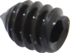 Value Collection - #6-32 UNC, 3/16" OAL, Cone Point Set Screw - Grade 8 Alloy Steel, 1/16" Key - Apex Tool & Supply