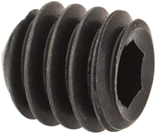 Value Collection - #8-32 UNC, 3/16" OAL, Cone Point Set Screw - Grade 8 Alloy Steel, 5/64" Key - Apex Tool & Supply