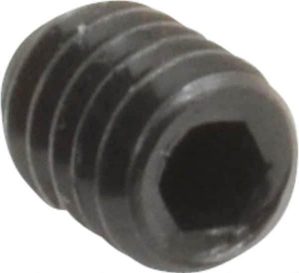 Value Collection - #8-32 UNC, 1/4" OAL, Cone Point Set Screw - Grade 8 Alloy Steel, 5/64" Key - Apex Tool & Supply