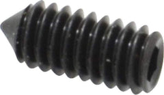 Value Collection - #8-32 UNC, 3/8" OAL, Cone Point Set Screw - Grade 8 Alloy Steel, 5/64" Key - Apex Tool & Supply