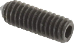 Value Collection - #8-32 UNC, 1/2" OAL, Cone Point Set Screw - Grade 8 Alloy Steel, 5/64" Key - Apex Tool & Supply