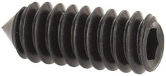 Value Collection - #10-24 UNC, 1/2" OAL, Cone Point Set Screw - Grade 8 Alloy Steel, 3/32" Key - Apex Tool & Supply