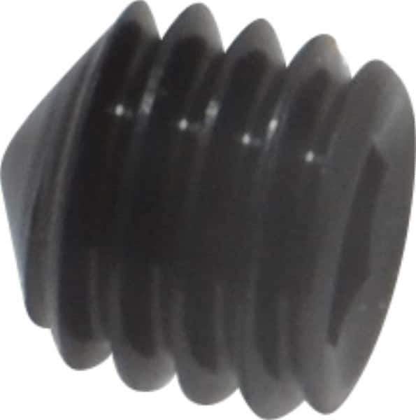 Value Collection - #10-32 UNF, 3/16" OAL, Cone Point Set Screw - Grade 8 Alloy Steel, 3/32" Key - Apex Tool & Supply
