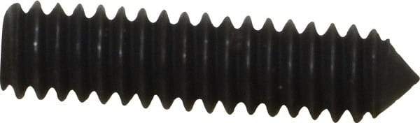 Value Collection - 1/4-20 UNC, 1" OAL, Cone Point Set Screw - Grade 8 Alloy Steel, 1/8" Key - Apex Tool & Supply