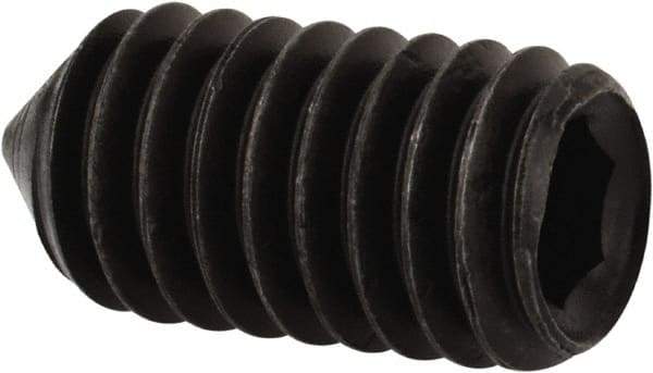 Value Collection - 5/16-18 UNC, 5/8" OAL, Cone Point Set Screw - Grade 8 Alloy Steel, 5/32" Key - Apex Tool & Supply