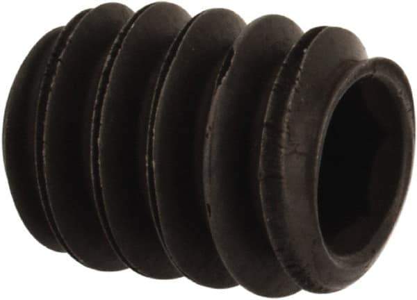 Value Collection - #10-24 UNC, 1/4" OAL, Oval Point Set Screw - Grade 8 Alloy Steel, 3/32" Key - Apex Tool & Supply