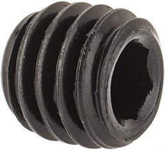 Value Collection - #10-32 UNF, 3/16" OAL, Oval Point Set Screw - Grade 8 Alloy Steel, 3/32" Key - Apex Tool & Supply
