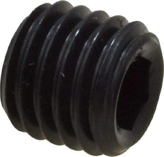 Value Collection - 1/4-28 UNF, 1/4" OAL, Oval Point Set Screw - Grade 8 Alloy Steel, 1/8" Key - Apex Tool & Supply