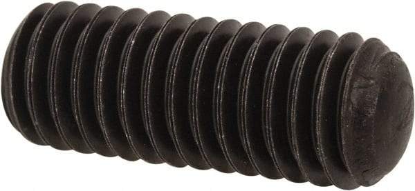 Value Collection - 3/8-16 UNC, 1" OAL, Oval Point Set Screw - Grade 8 Alloy Steel, 3/16" Key - Apex Tool & Supply
