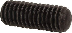 Value Collection - 3/8-16 UNC, 1" OAL, Oval Point Set Screw - Grade 8 Alloy Steel, 3/16" Key - Apex Tool & Supply