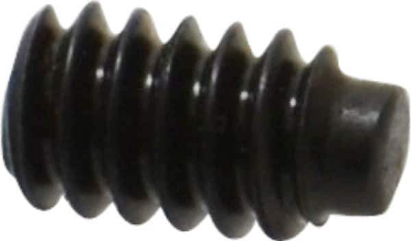 Value Collection - #6-32 UNC, 1/4" OAL, Half Dog Point Set Screw - Grade 8 Alloy Steel, 1/16" Key - Apex Tool & Supply