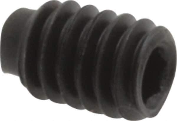 Value Collection - #8-32 UNC, 1/4" OAL, Half Dog Point Set Screw - Grade 8 Alloy Steel, 5/64" Key - Apex Tool & Supply