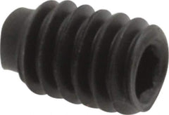 Value Collection - #8-32 UNC, 1/4" OAL, Half Dog Point Set Screw - Grade 8 Alloy Steel, 5/64" Key - Apex Tool & Supply