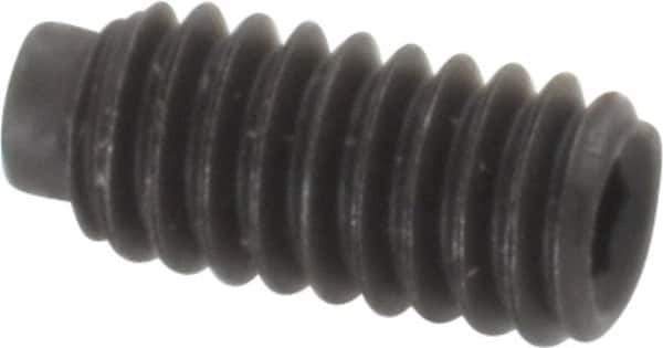 Value Collection - #8-32 UNC, 3/8" OAL, Half Dog Point Set Screw - Grade 8 Alloy Steel, 5/64" Key - Apex Tool & Supply