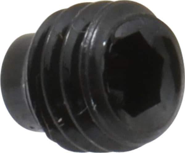 Value Collection - #10-32 UNF, 3/16" OAL, Half Dog Point Set Screw - Grade 8 Alloy Steel, 3/32" Key - Apex Tool & Supply