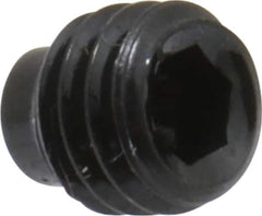 Value Collection - #10-32 UNF, 3/16" OAL, Half Dog Point Set Screw - Grade 8 Alloy Steel, 3/32" Key - Apex Tool & Supply