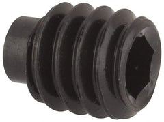 Value Collection - 1/4-20 UNC, 5/16" OAL, Half Dog Point Set Screw - Grade 8 Alloy Steel, 1/8" Key - Apex Tool & Supply