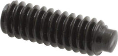 Value Collection - 1/4-20 UNC, 3/4" OAL, Half Dog Point Set Screw - Grade 8 Alloy Steel, 1/8" Key - Apex Tool & Supply