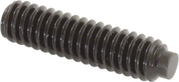 Value Collection - 1/4-20 UNC, 1" OAL, Half Dog Point Set Screw - Grade 8 Alloy Steel, 1/8" Key - Apex Tool & Supply