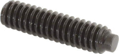 Value Collection - 1/4-20 UNC, 1" OAL, Half Dog Point Set Screw - Grade 8 Alloy Steel, 1/8" Key - Apex Tool & Supply