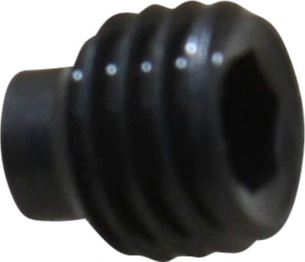 Value Collection - 1/4-28 UNF, 1/4" OAL, Half Dog Point Set Screw - Grade 8 Alloy Steel, 1/8" Key - Apex Tool & Supply