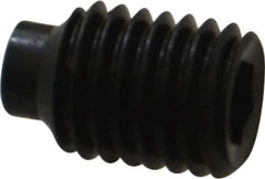 Value Collection - 1/4-28 UNF, 3/8" OAL, Half Dog Point Set Screw - Grade 8 Alloy Steel, 1/8" Key - Apex Tool & Supply