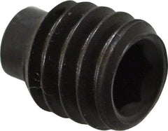 Value Collection - 5/16-18 UNC, 3/8" OAL, Half Dog Point Set Screw - Grade 8 Alloy Steel, 5/32" Key - Apex Tool & Supply