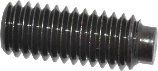 Value Collection - 3/8-16 UNC, 1" OAL, Half Dog Point Set Screw - Grade 8 Alloy Steel, 3/16" Key - Apex Tool & Supply