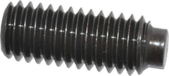 Value Collection - 3/8-16 UNC, 1" OAL, Half Dog Point Set Screw - Grade 8 Alloy Steel, 3/16" Key - Apex Tool & Supply